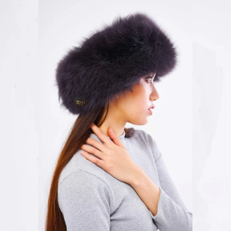 Winter Women's Leather Hat 